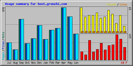 Usage summary for host.gronchi.com